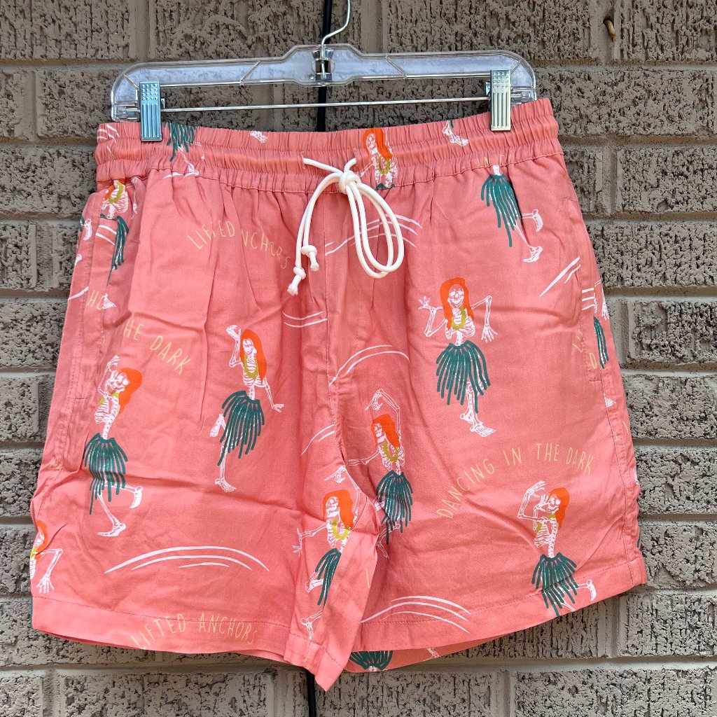 Lifted Anchors Hula Bones Ocean Shorts Nwt Small